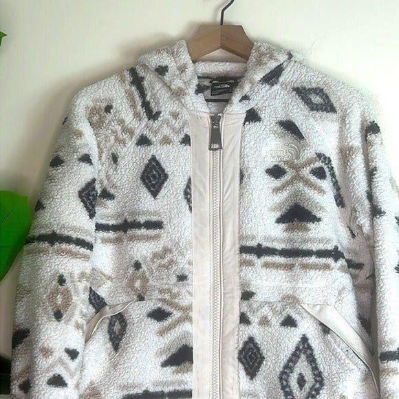 The North Face Campshire Full Zip Hoodie Fleece Sweatshirt Size Medium - Picture 2 of 7